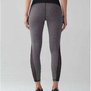 Lululemon Train Times Tights 25" Heathered Black Grey NWOT Size: 4